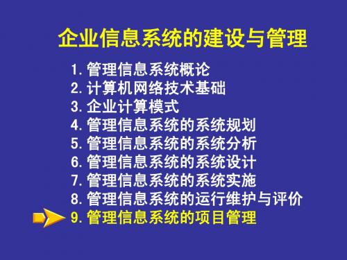 MIS讲义(第9章)
