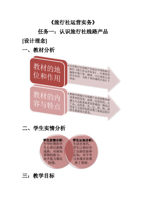 课程教学设计旅行社运营实务