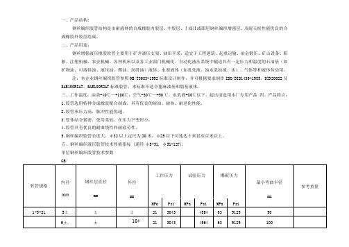 高压胶管标准