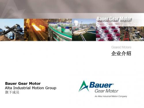 BauerGearMotor_企业介绍