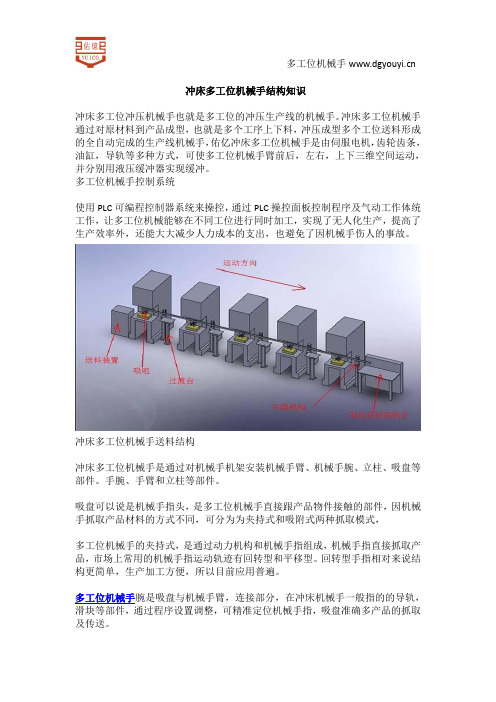 冲床多工位机械手结构知识