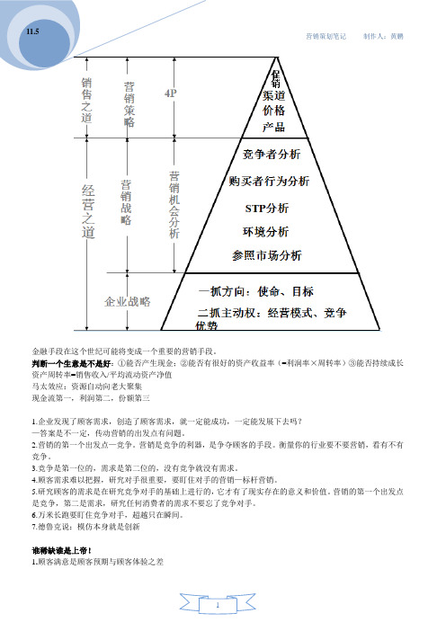 营销策划笔记