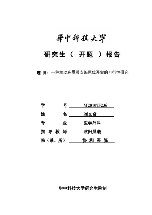 14《华中科技大学研究生课题设计、开题报告》 (1)