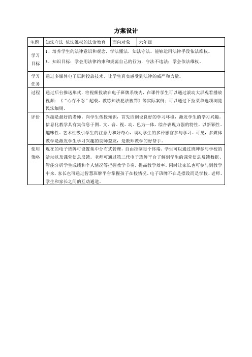 电子班牌方案设计