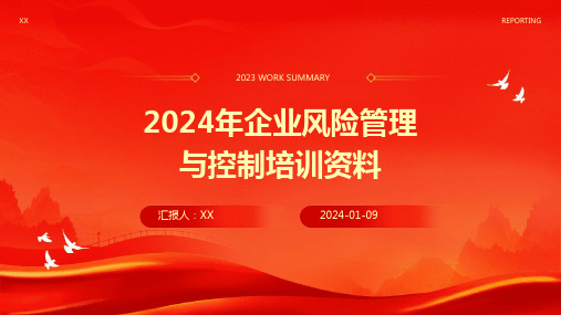 2024年企业风险管理与控制培训资料