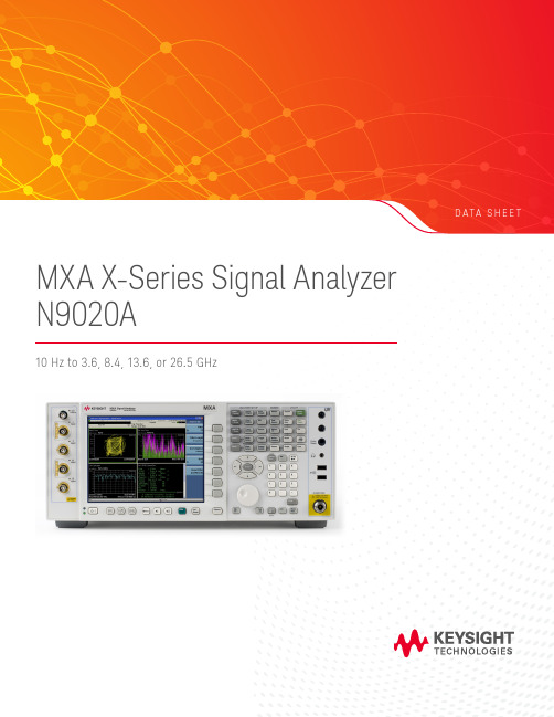 N9020A Signal Analyzer Data Sheet