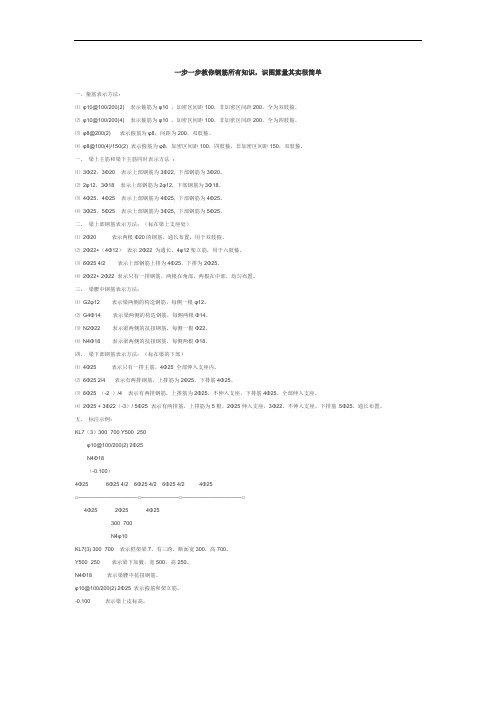 一步一步教你钢筋所有知识,识图算量其实很简单