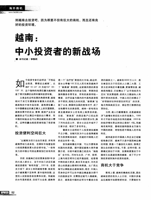 越南中小投资者的新战场