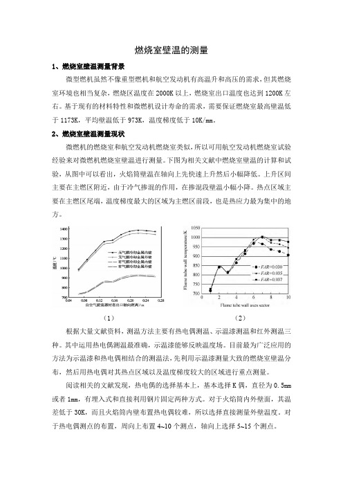 燃烧室壁温的测量