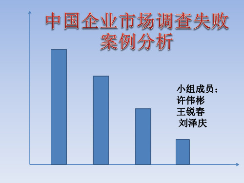 中国企业市场调查失败案例分析