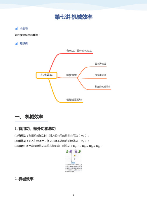 第7讲 机械效率-讲义