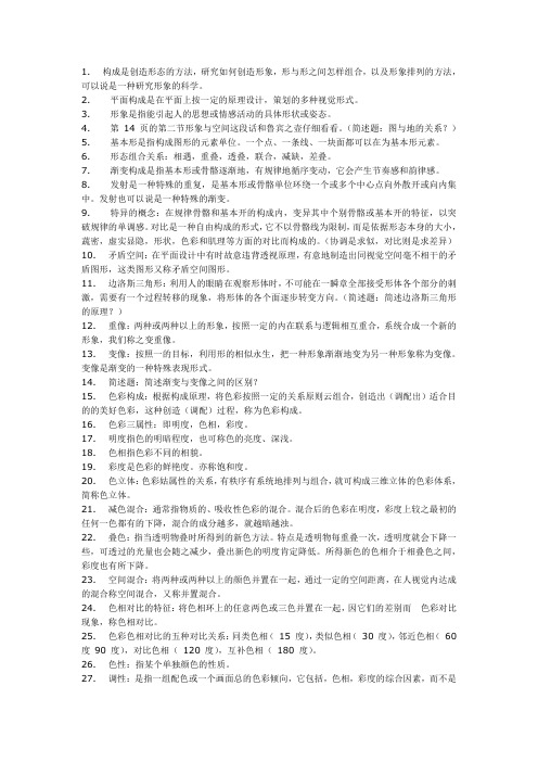 广告设计基础重要复习资料