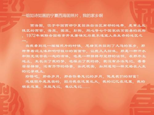 美丽的宁夏西海固