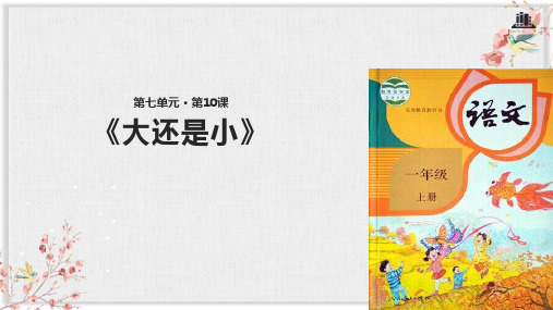 人教部编版一年级语文上册 大还是小课件