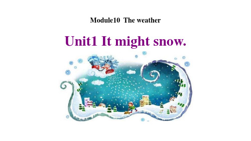 《It might snow》the weather PPT课件鉴赏