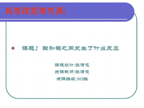 化学：10.2《酸和碱之间会发生什么反应》课件2(人教版九年级下)