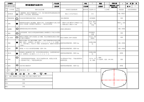 筒体板卷板作业指导书