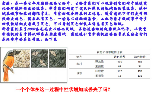 (新教材)种群基因组成的变化与物种的形成PPT课件完美人教版1