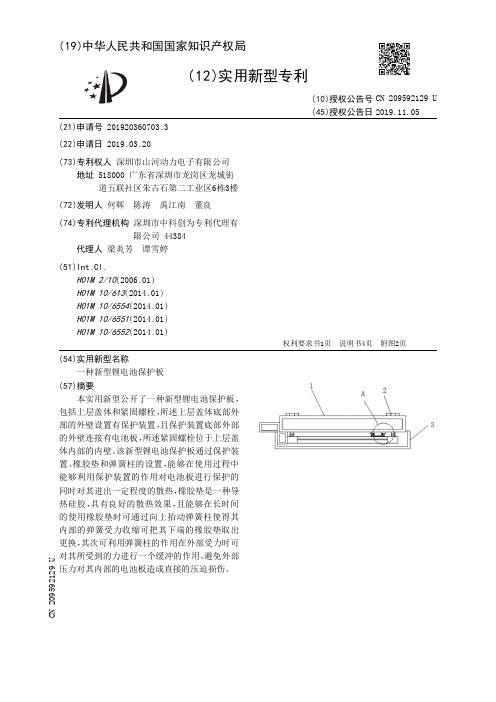 【CN209592129U】一种新型锂电池保护板【专利】