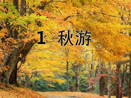 苏教版语文二年级上册《秋游》课件