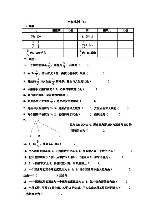 比和比例(5)