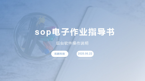 sop作业指导书后台软件功能展示