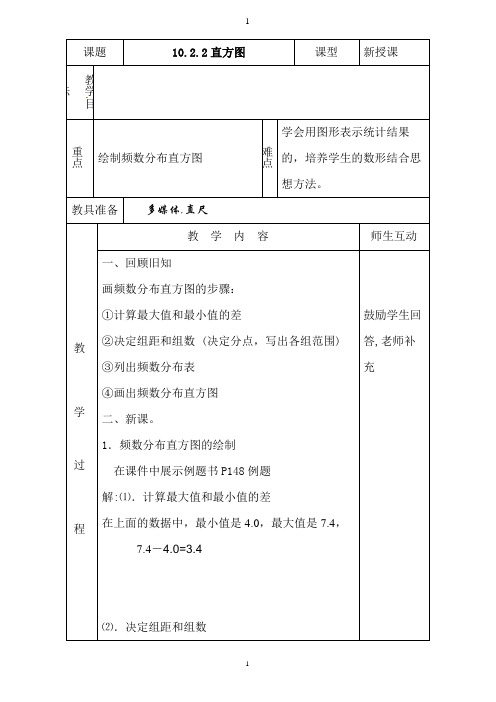 《直方图》教学设计1