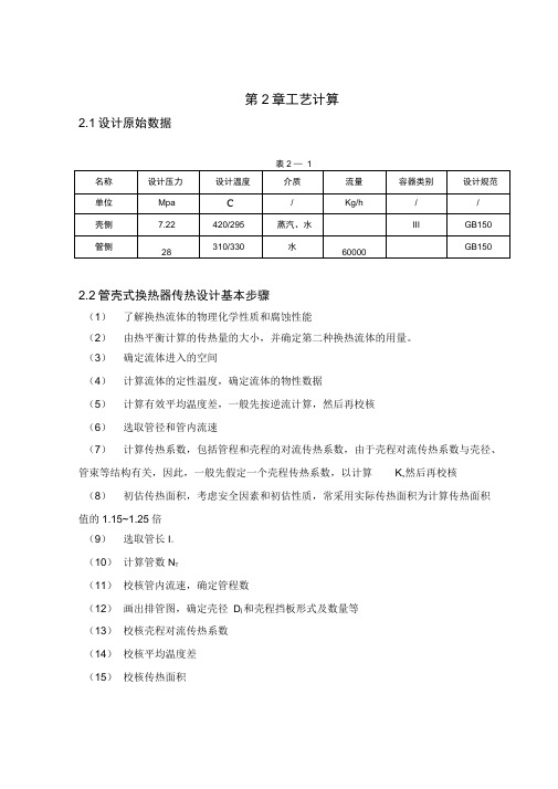 完整版换热器计算步骤