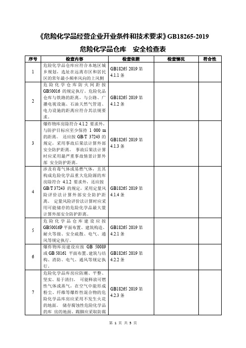 【2020最新】危险化学品经营企业安全技术基本要求