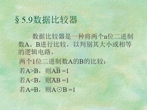 数字电路-数据比较器