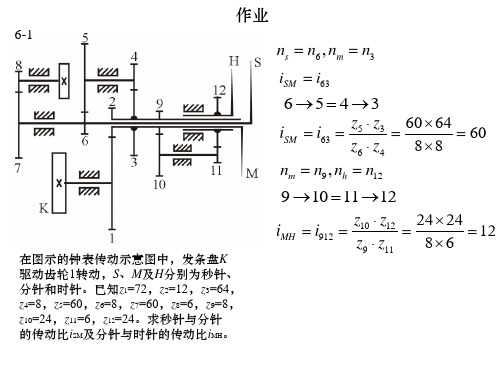 6章轮系作业答案