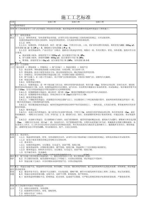 工艺标准 (第5部) (屋面工程)