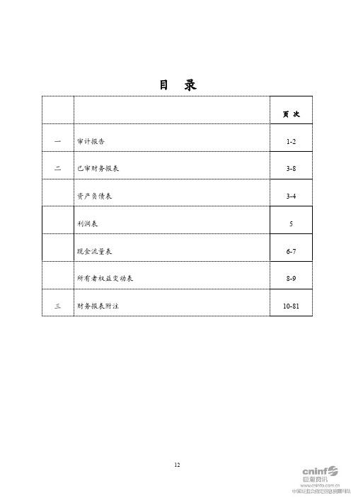 佛塑股份：2010年年度审计报告 2011-03-01