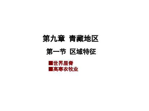 2020春商务星球版地理八年级下册9.1 区域特征(共34张PPT)