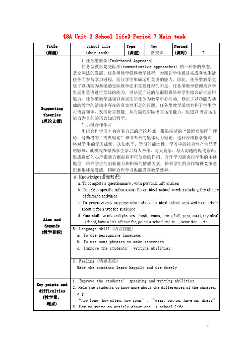 江苏省海安县大公初级中学八年级英语上册《8A Unit 2 