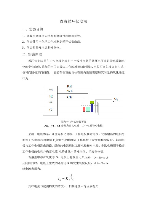 循环伏安法实验报告