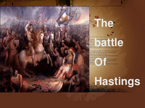 the battle of hastings