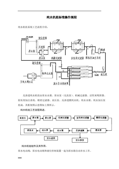 纯水反渗透工艺