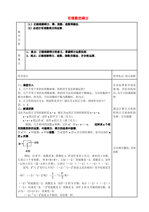 北京市大兴区蒲公英中学七年级数学上册 1.5 有理数的