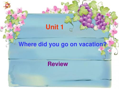 2013新人教版八年级上册Unit_1_Where_did_you_go_on_vacation_Section_A