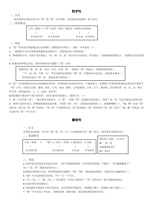 把字句、被字句