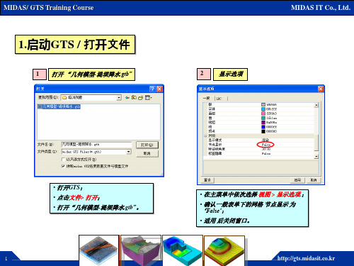 MIDAS详细操作过程-堤坝降水