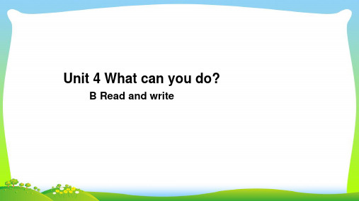 pep五年级英语上册Unit 4 B Read and write-优质课件.ppt