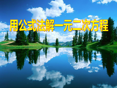 《用公式法解一元二次方程》PPT课件设计