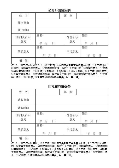 公务外出备案表.doc