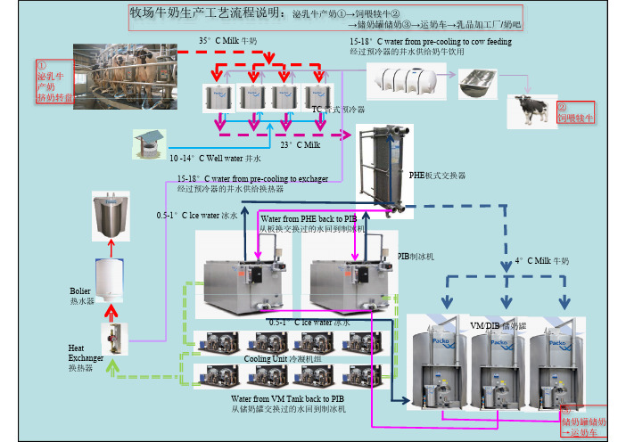 牧场牛奶生产工艺流程图