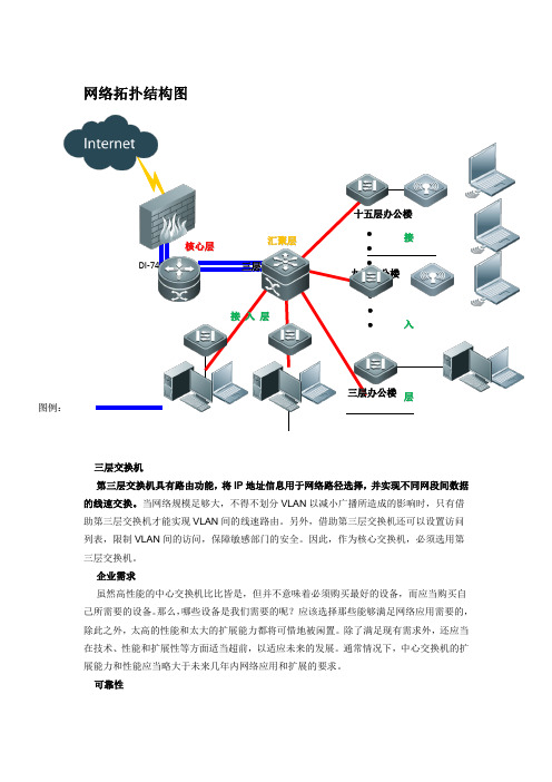 三层交换机架构及描述