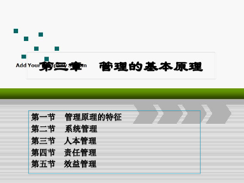 管理学原理03管理和管理学基本原理