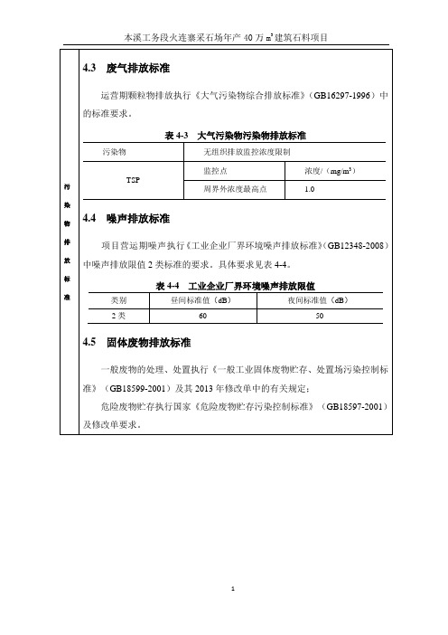 污染物排放标准