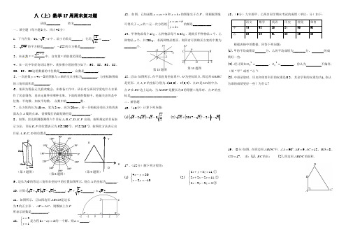 八(上)数学17周周末复习题